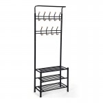 Έπιπλο Εισόδου με Κρεμάστρα Μαύρο 69x35x187cm