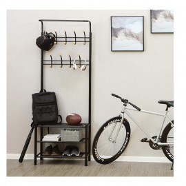 Έπιπλο Εισόδου με Κρεμάστρα Μαύρο 69x35x187cm