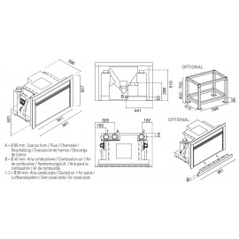 NICO 13C AERO + 2 CANALIZZATO ΑΕΡΟΘΕΡΜΟ ΤΖΑΚΙ PELLET EVA CALOR