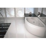 Ακρυλική ασύμμετρη γωνιακή μπανιέρα Καλλιόπη 1.65x0.95