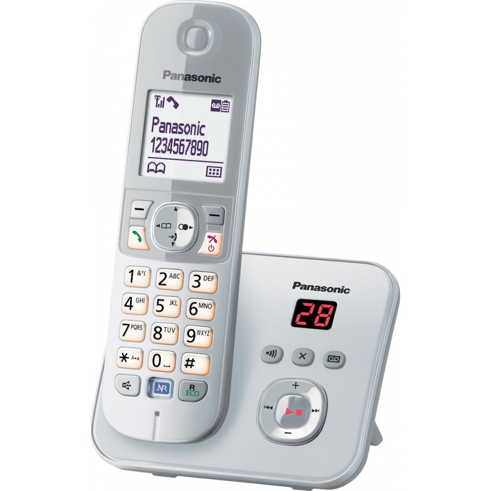 Ασύρματο Τηλέφωνο Panasonic KX-TG6821GS Pearl Silver KX-TG6821GS 
