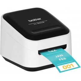 Brother P-Touch VC-500W Εκτυπωτής Ετικετών Zink Ethernet / USB / Wi-Fi 313 dpi Έγχρωμος