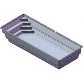 Astral Pool Δεξαμενή Νερού 550x300x150cm Big Spa Delta Λευκό 