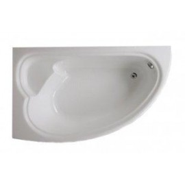 Ακρυλική ασύμμετρη γωνιακή μπανιέρα Καλλιόπη 1.65x0.95