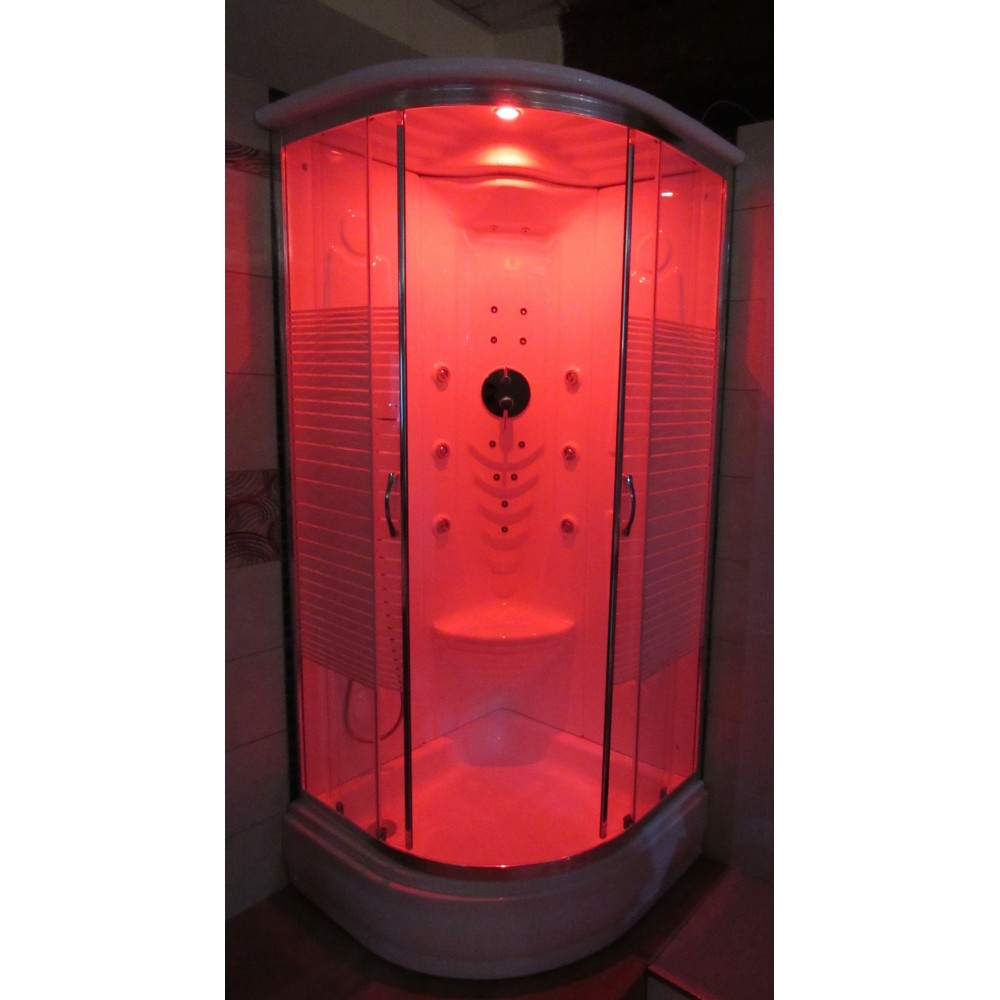 Super Γωνιακή Ντουζιέρα υδρομασάζ