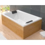 AEOLOS ΥΔΡΟΜΑΣΑΖ-ΣΠΑ 1.90Χ1.20 ΛΕΥΚΟ ΜΕ 8 JETS HYDROMASSAZE