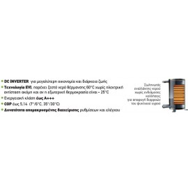 Econ Hero Plus R32 P10A Μονοφασική Αντλία Θερμότητας 60°C Monoblock A++  