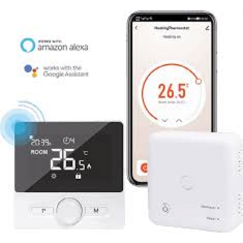 Heatmax Ασύρματος Θερμοστάτης WT-25  Wifi  (Λευκός)