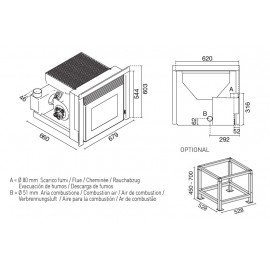 LEONARDO 10 Αερόθερμο Τζάκι Pellet