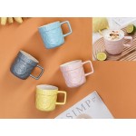 Κεραμικές κούπες Paradise με ανάγλυφο σχέδιο