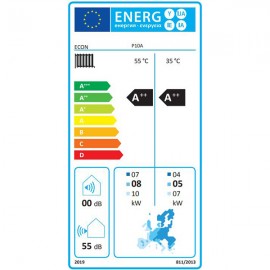 Econ Hero Plus R32 P10A Μονοφασική Αντλία Θερμότητας 60°C Monoblock A++  