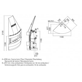 RAFFAELLO 12 AERO Τζάκι Αερόθερμο Pellet
