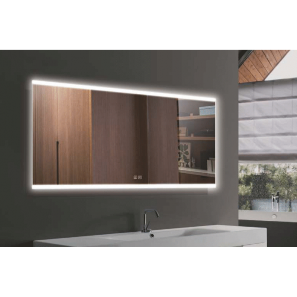Bronze Art lugano Standard 60X4-75-556R Καθρέπτης Μπάνιου Οριζόντιος Led 75x55cm