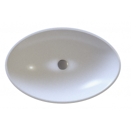 Sanitec Helios 282 Νιπτήρας Πορσελάνης Επικαθήμενος 56,5x41x12cm Λευκ΄ός
