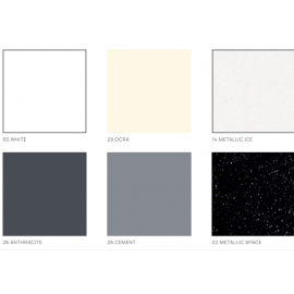 Sanitec Aktis 283 Νιπτήρας Πορσελάνης Επικαθήμενος 60,5x38,5x9cm Λευκός