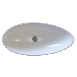Sanitec Bliss 284 Νιπτήρας Πορσελάνης Επικαθήμενος 66x35,5x14cm Λευκός