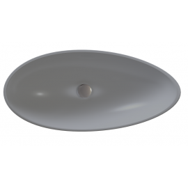Sanitec Bliss 284 Νιπτήρας Πορσελάνης Επικαθήμενος 66x35,5x14cm Λευκός