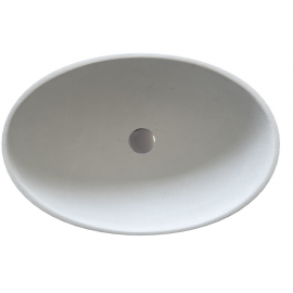 Sanitec Gaia 204 Νιπτήρας Πορσελάνης Επικαθήμενος 46,5x15cm Λευκός
