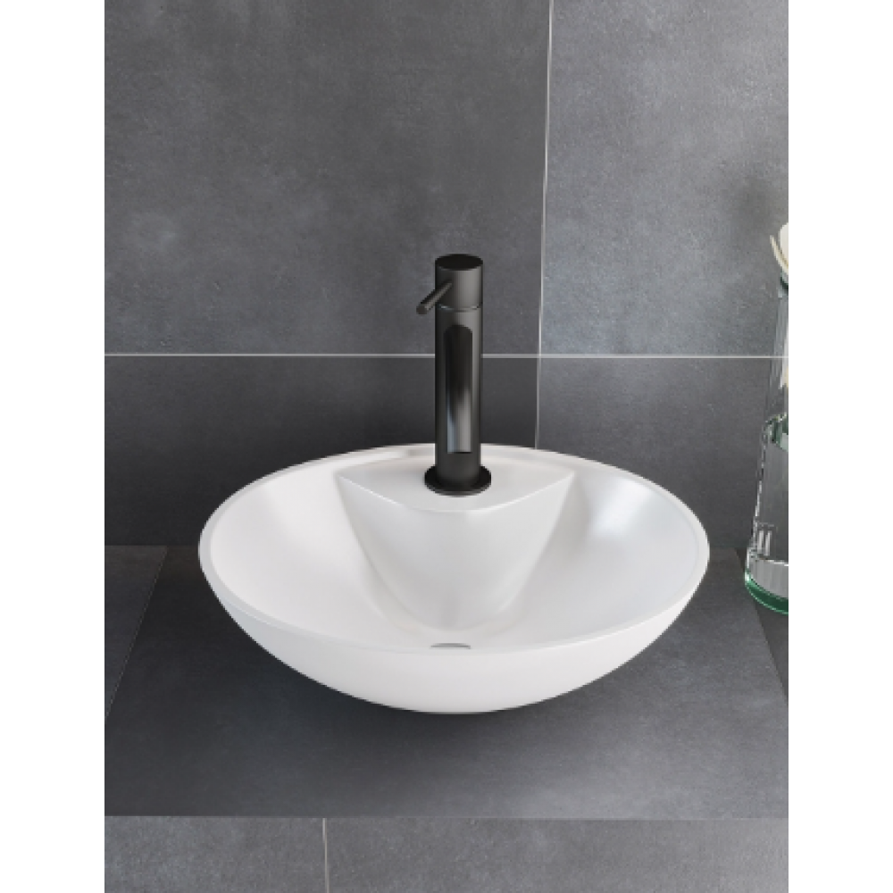 Sanitec Ionion 207 Νιπτήρας Πορσελάνης Επικαθήμενος 46x36x15,5cm Λευκός