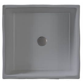 Sanitec Lithos 203 Νιπτήρας Πορσελάνης Επικαθήμενος 40,5x40,5x13cm Λευκός