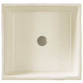Sanitec Lithos 203 Νιπτήρας Πορσελάνης Επικαθήμενος 40,5x40,5x13cm Λευκός