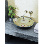Sanitec Red Flowers 407 Νιπτήρας Κεραμικός Επιτραπέζιος 52x40,5x14cm