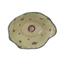 Sanitec Red Flowers 407 Νιπτήρας Κεραμικός Επιτραπέζιος 52x40,5x14cm