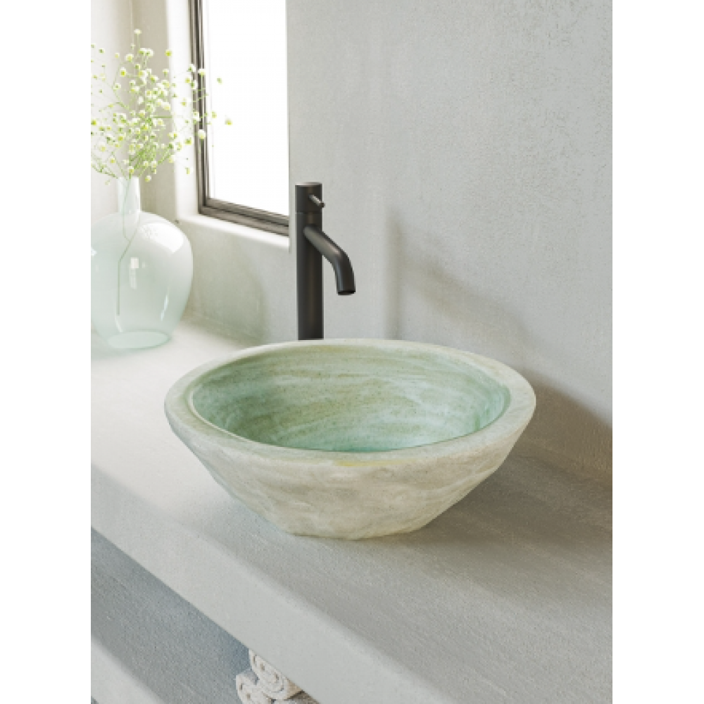 Sanitec White Rock 406 Νιπτήρας Κεραμικός Επιτραπέζιος 41,5x15cm