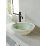 Sanitec White Rock 406 Νιπτήρας Κεραμικός Επιτραπέζιος 41,5x15cm