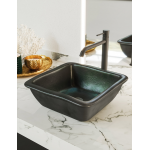 Sanitec Rock Green 410 Νιπτήρας Κεραμικός Επιτραπέζιος 40x40x15cm