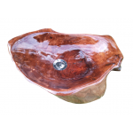 Sanitec ΝΑΤURΑ 4-4-3-Ε Νιπτήρας Μπάνιου Ξύλινος Επιτραπέζιος 55x32cm