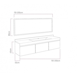 SANITEC ΕΠΙΠΛΟ ΜΠΑΝΙΟΥ XENIA 110-120cm