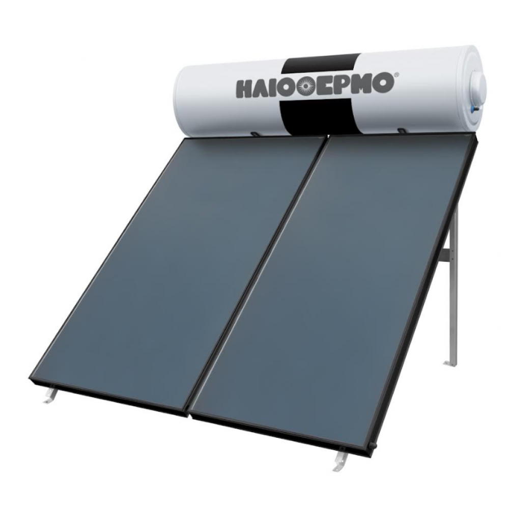 SOLE Ηλιακός Θερμοσίφωνας ΗΛΙΟΘΕΡΜΟ ECO 300-2-S230 300lt /4.6m² Διπλής Ενέργειας με 2 Επιλεκτικούς Συλλέκτες Τιτανίου