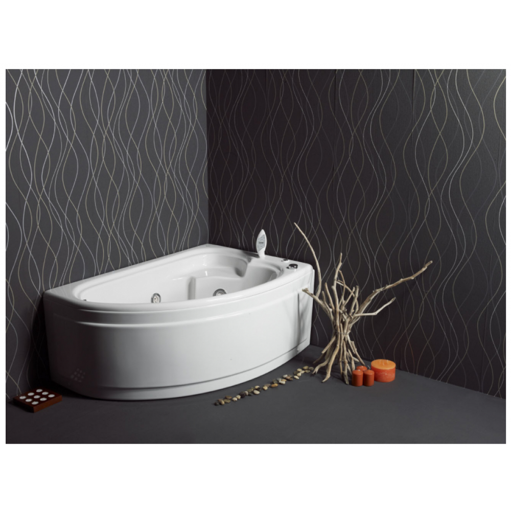 SANITEC 505 Claudia R/L Γωνιακή Μπανιέρα Ακρυλική 165x95cm