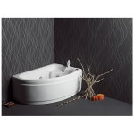 SANITEC 505 Claudia R/L Γωνιακή Μπανιέρα Ακρυλική 165x95cm