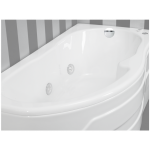 SANITEC 537 Monica R Γωνιακή Μπανιέρα Ακρυλική Δεξιάς Τοποθέτησης 170x80cm