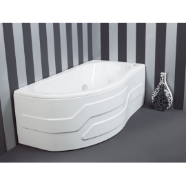 SANITEC 537 Monica R Γωνιακή Μπανιέρα Ακρυλική Δεξιάς Τοποθέτησης 170x80cm