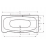 SANITEC 580 ARTEMIS Μπανιέρα Ευθύγραμμη Ακρυλική 170x85cm