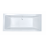 SANITEC 531 Quadra Μπανιέρα Ακρυλική 180x80cm
