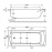 SANITEC 552 Rosa Μπανιέρα Ακρυλική 170x70cm