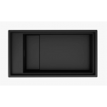 Elleci Dialogo 360 Workstation Ένθετος/Υποκαθήμενος Νεροχύτης από Συνθετικό Γρανίτη Μ86xΠ46cm K86 BLACK