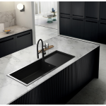 Elleci Sintesi 510 Γρανιτένιος Νεροχύτης Ένθετος Black K86 116x50cm 