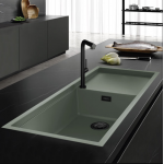 Elleci Sintesi 510 Γρανιτένιος Νεροχύτης Ένθετος Sage Green K82 116x50cm 