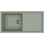 Elleci Sintesi 480 Γρανιτένιος Νεροχύτης Ένθετος K82 Sage Green 100x50cm