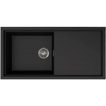 Elleci Sintesi 480 Γρανιτένιος Νεροχύτης Ένθετος Black K86 100x50cm