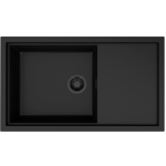Elleci Sintesi 410 Γρανιτένιος Νεροχύτης Ένθετος K86 Black 86x50cm