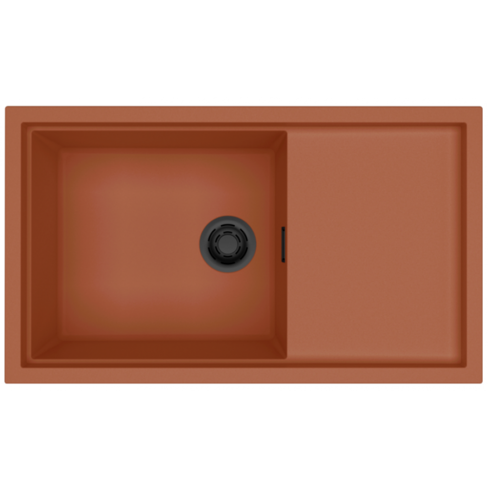 Elleci Sintesi 410 Γρανιτένιος Νεροχύτης Ένθετος K83 Cavern Clay 86x50cm