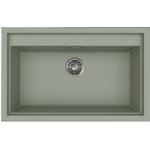Elleci Sintesi 130 Γρανιτένιος Νεροχύτης Ένθετος K82 Sage Green 79x50cm