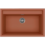 Elleci Sintesi 130 Γρανιτένιος Νεροχύτης Ένθετος K83 Cavern Clay 79x50cm