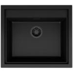 Elleci Sintesi 105 Γρανιτένιος Νεροχύτης Ένθετος K86 Black 57x50cm